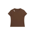 FUNKYFUN Labeling LOGO Front Shoulder Version Crew Neck Tee