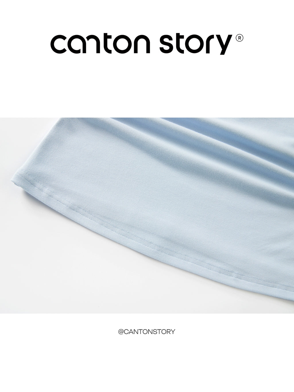Cantonstory Bow Crew Neck Slim Sleeve