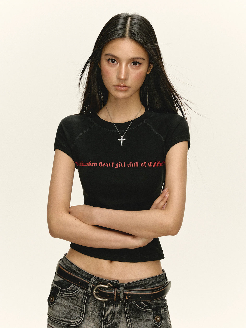 Ariseism Letter Print Slim Tee