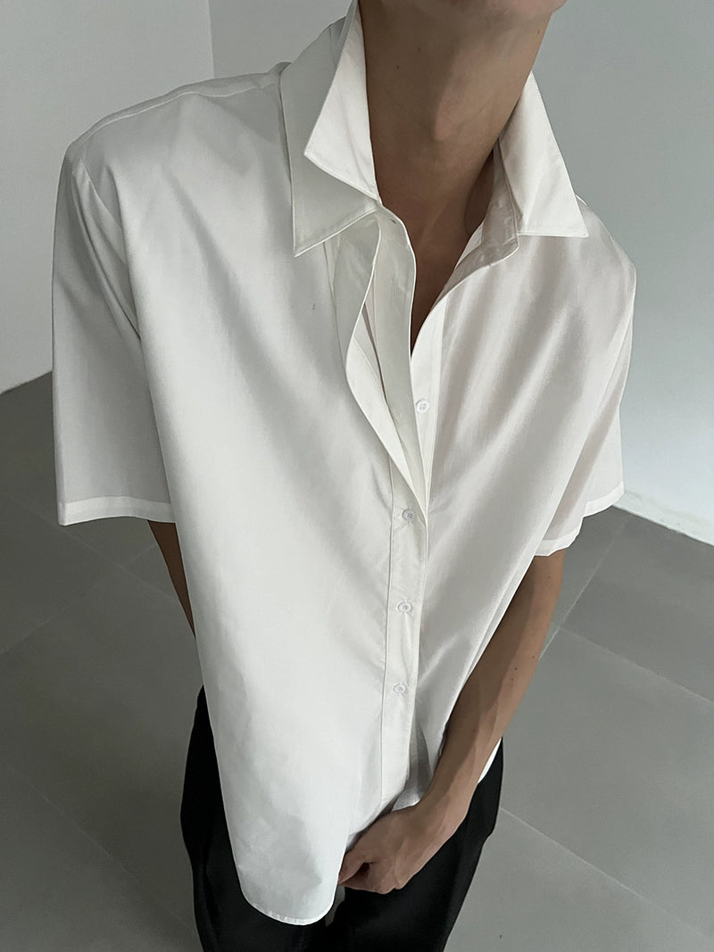COLN Double Neck Short Sleeve Shirt