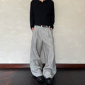 A PUEE Retro Old Money Wind Striped Trousers