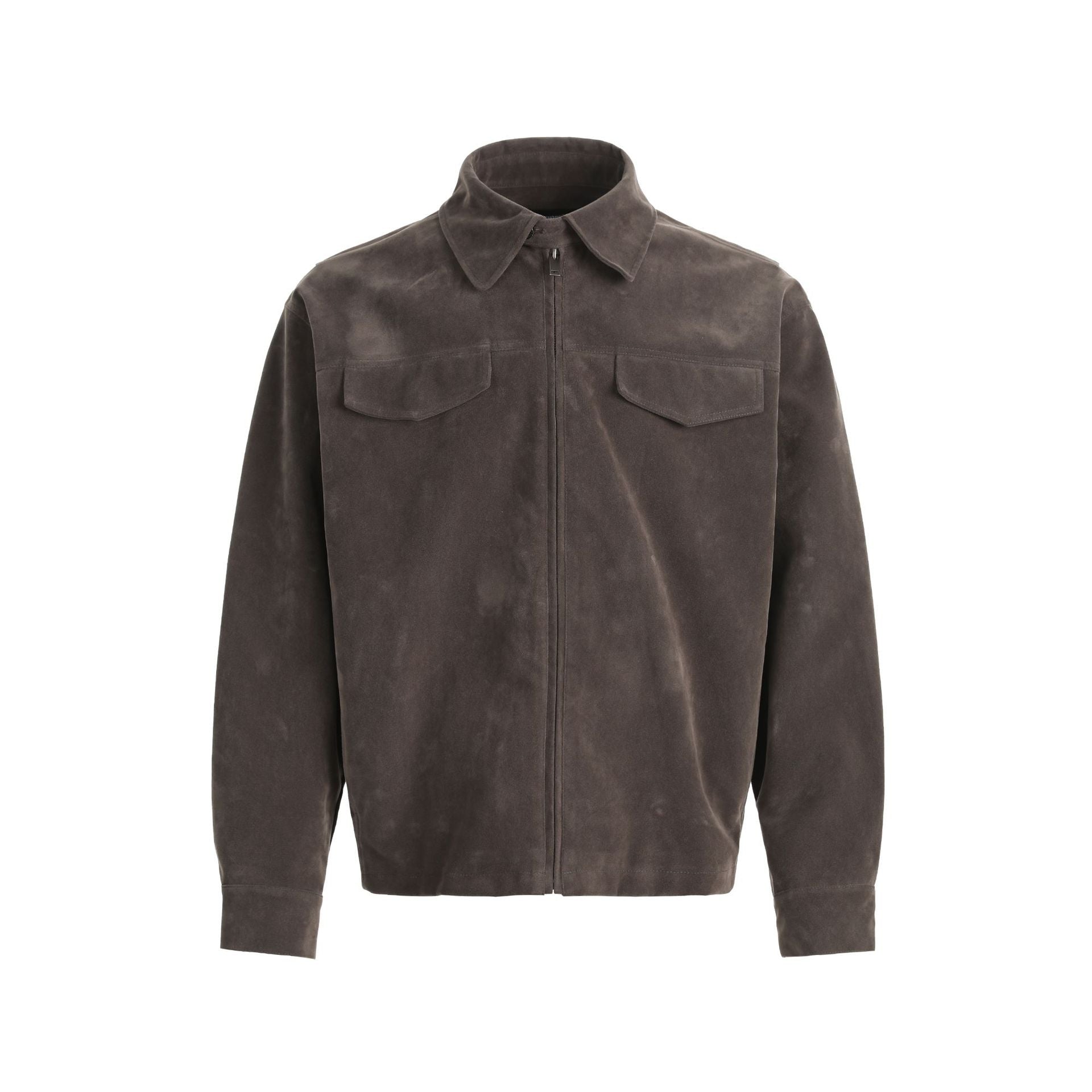 CHANYOOU Retro Three-dimensional Deconstruction Splicing Imitation Suede Jacket