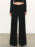 Anna Aneae Straight Casual Loose Mopping Wide-leg Pants