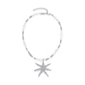 1JINN Temperament Personality Pearl Starfish Necklace