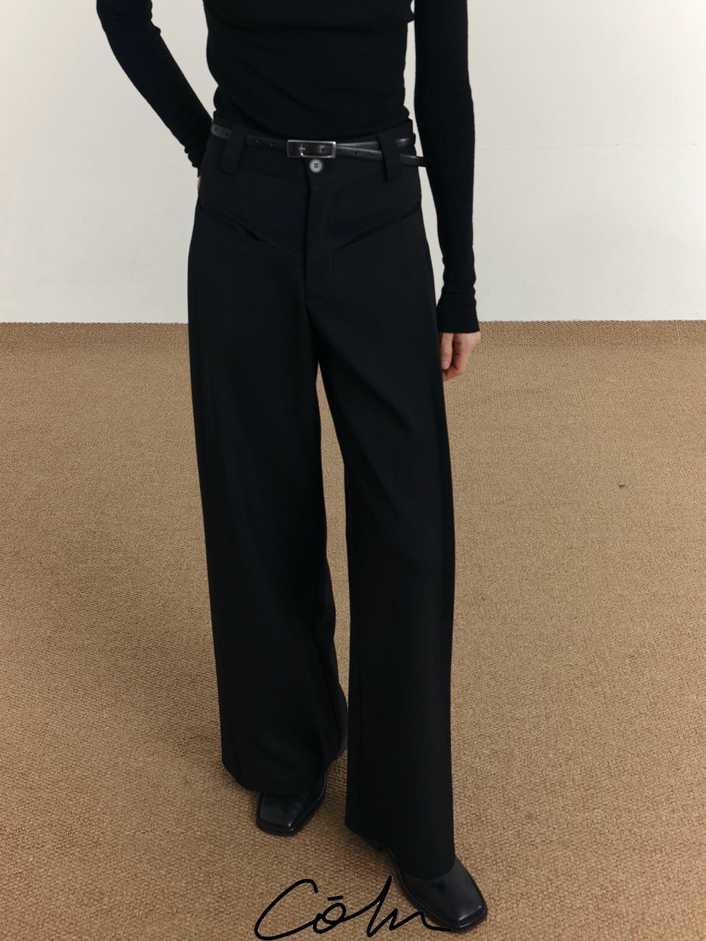 COLN Casual Suit Wide-leg Pants