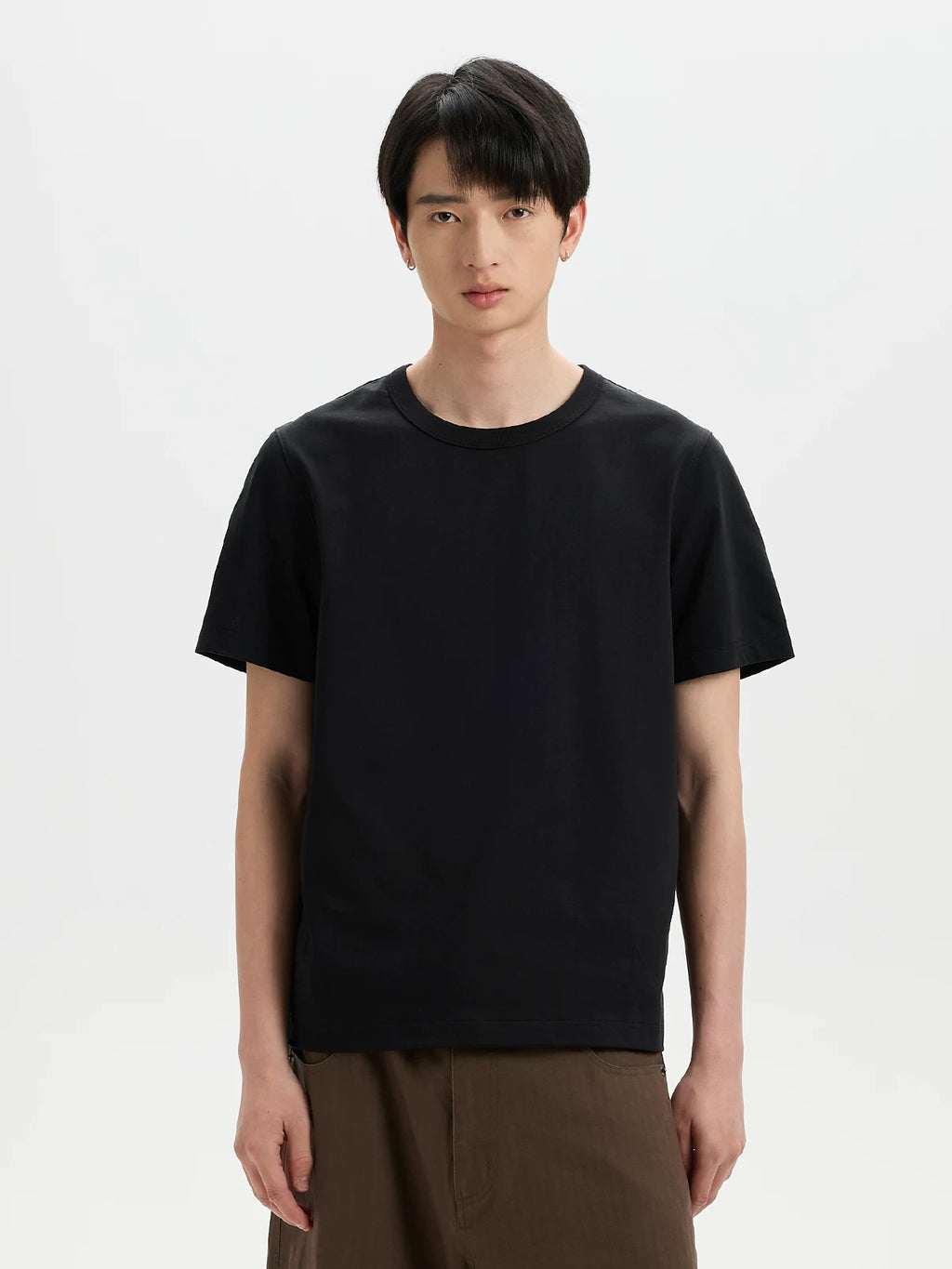 BUTTBILL Front Shoulder Cool Small Neckline Tee