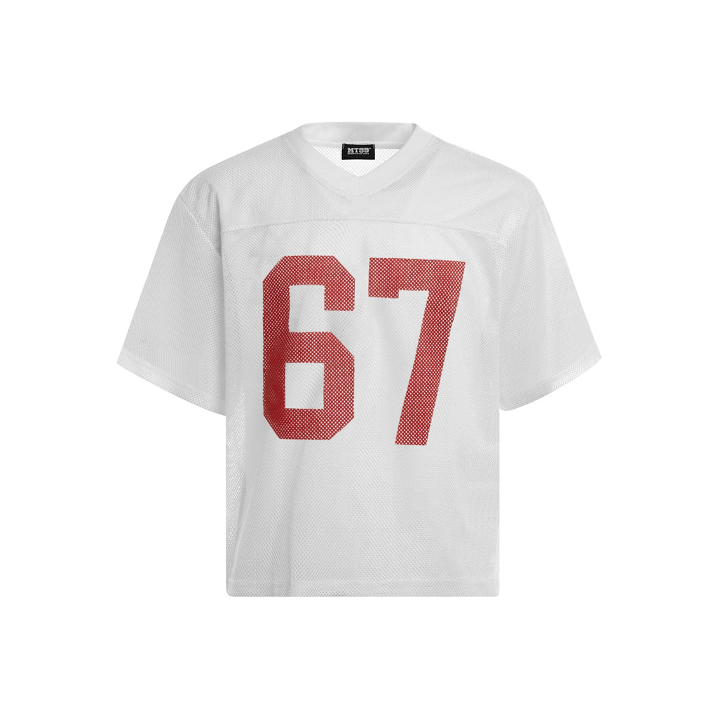 MT99 Grid Letter Print Tee