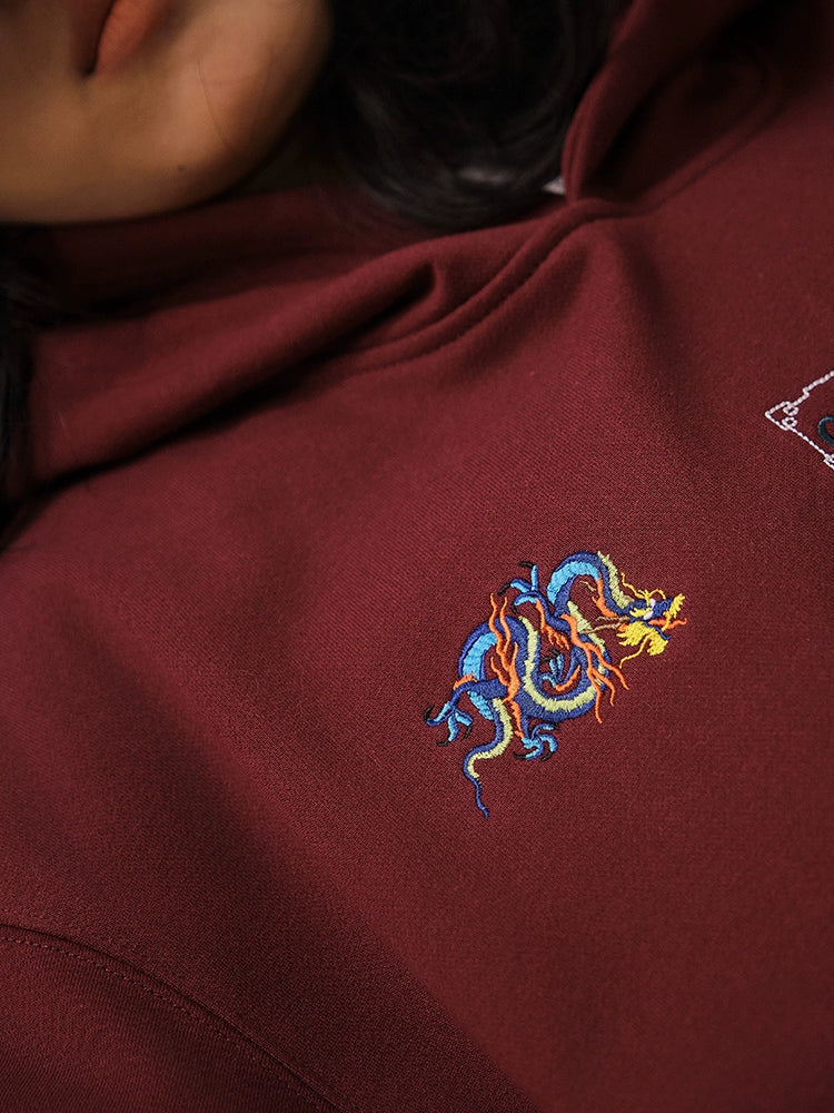 Battles Year of The Dragon Limited Embroidery Hooded Sweater