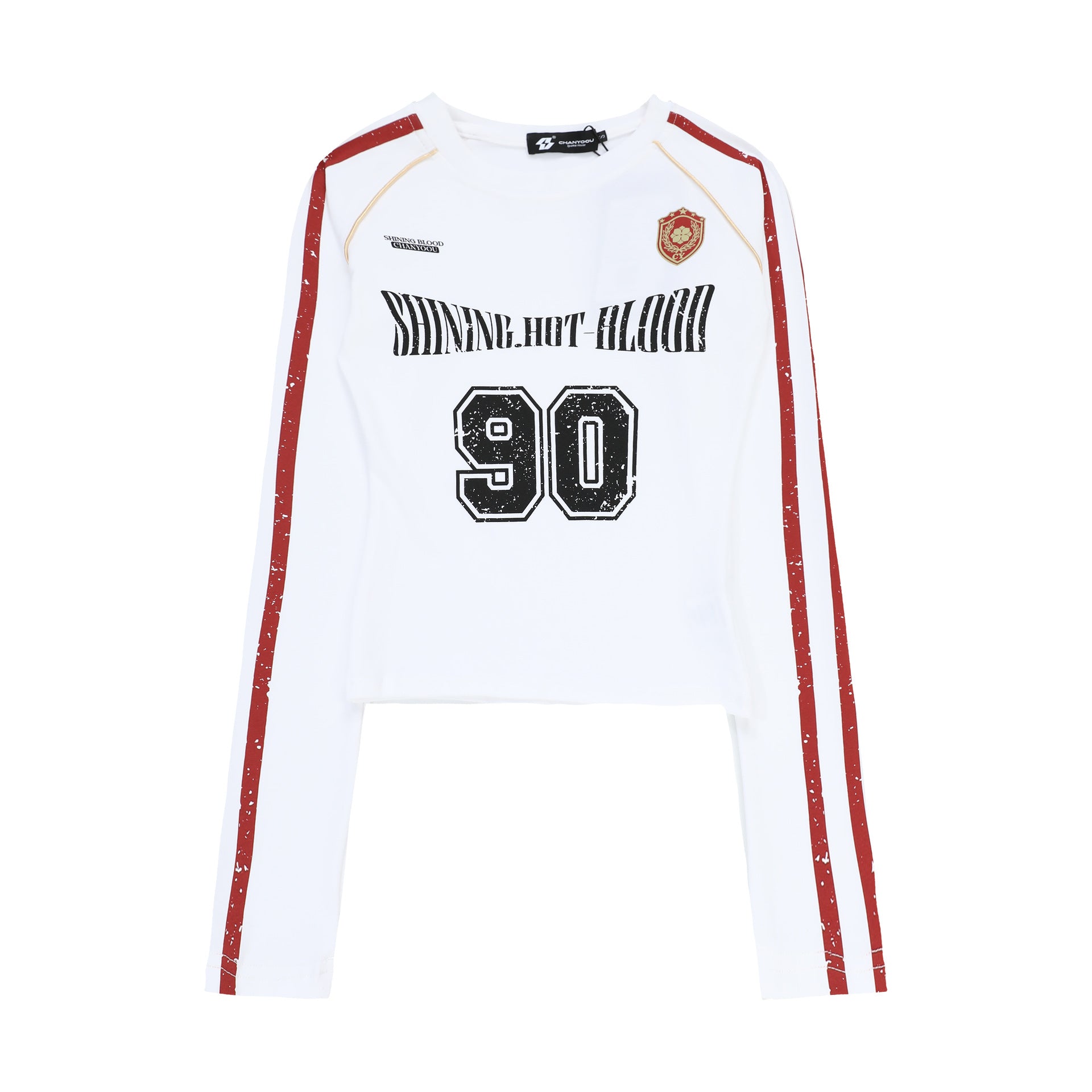 CHANYOOU Retro Three-bar Front Shoulder Short Long Sleeve