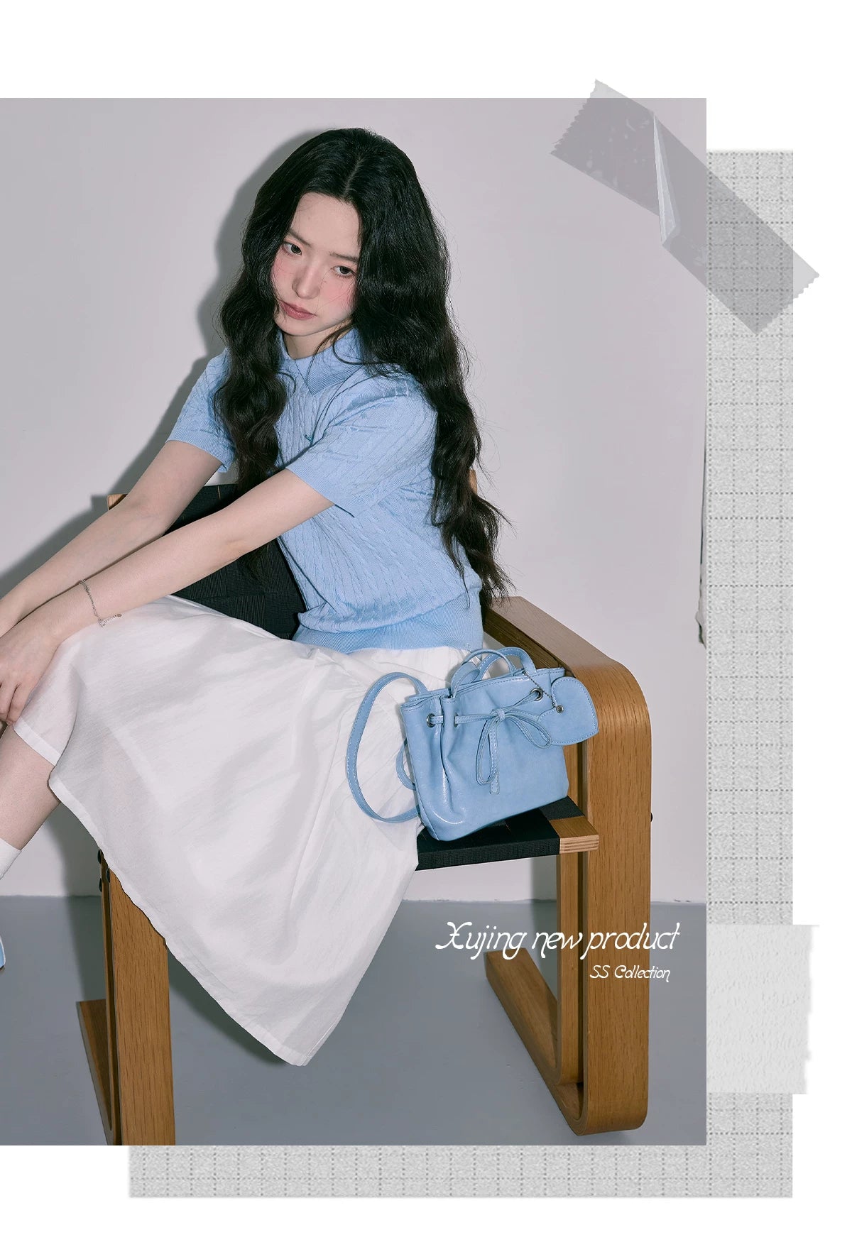 XUJING High Waist and Thin Versatile Medium and Long Dress