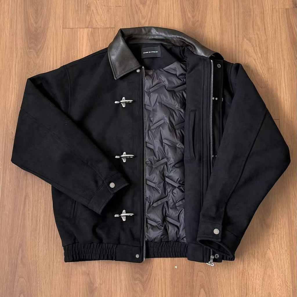 EME Suede White Duck Down  Thickened Thermal Jacket