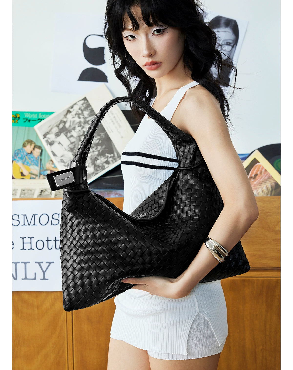 SmoSmos Underarm Braided Large Capacity Bag