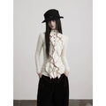 INDULGE Contrast Color Wave Waist Long Sleeve