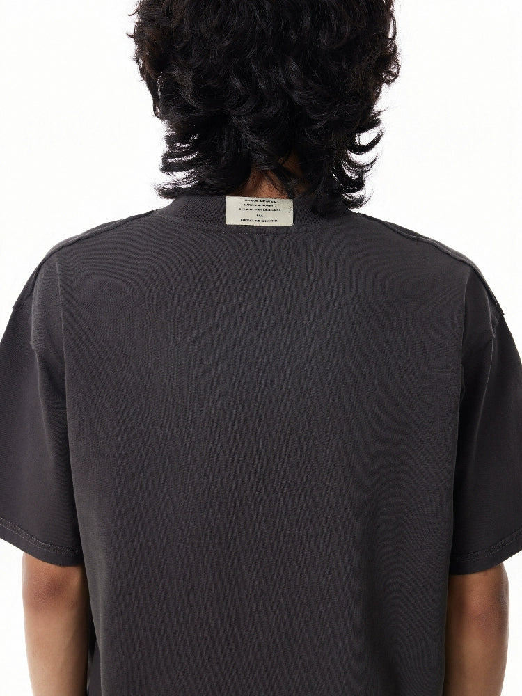 BTSG Oversize Short Sleeve Casual Versatile Basic Tee