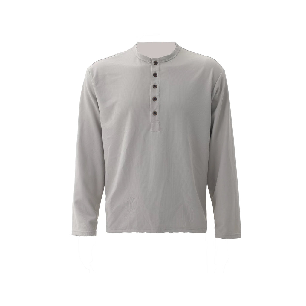 ZOZOFOREST Henry Collar Casual Sports Long Sleeve