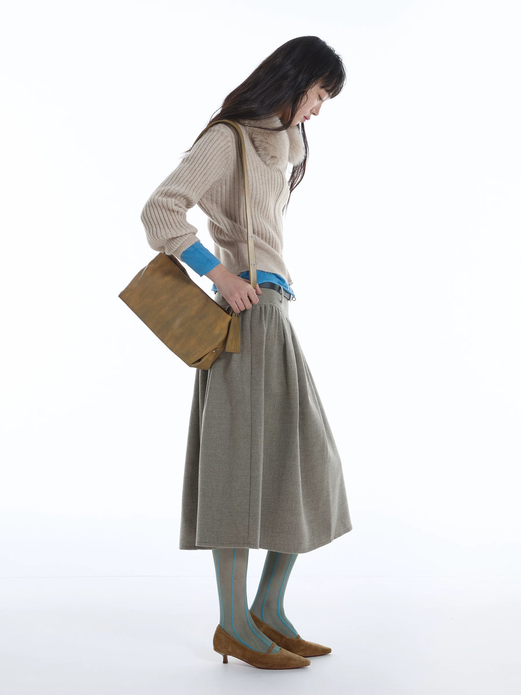 DirtySix Wide Strap Crossbody Small Square Bag
