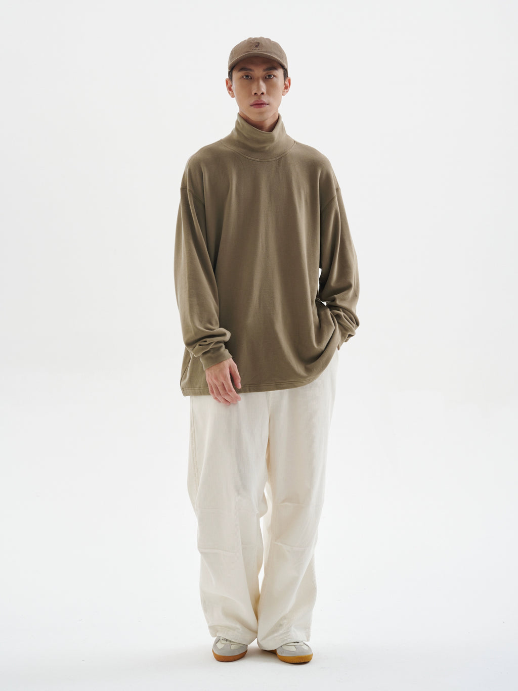 BUTTBILL 8-pit non-elastic corduroy Japanese Pants