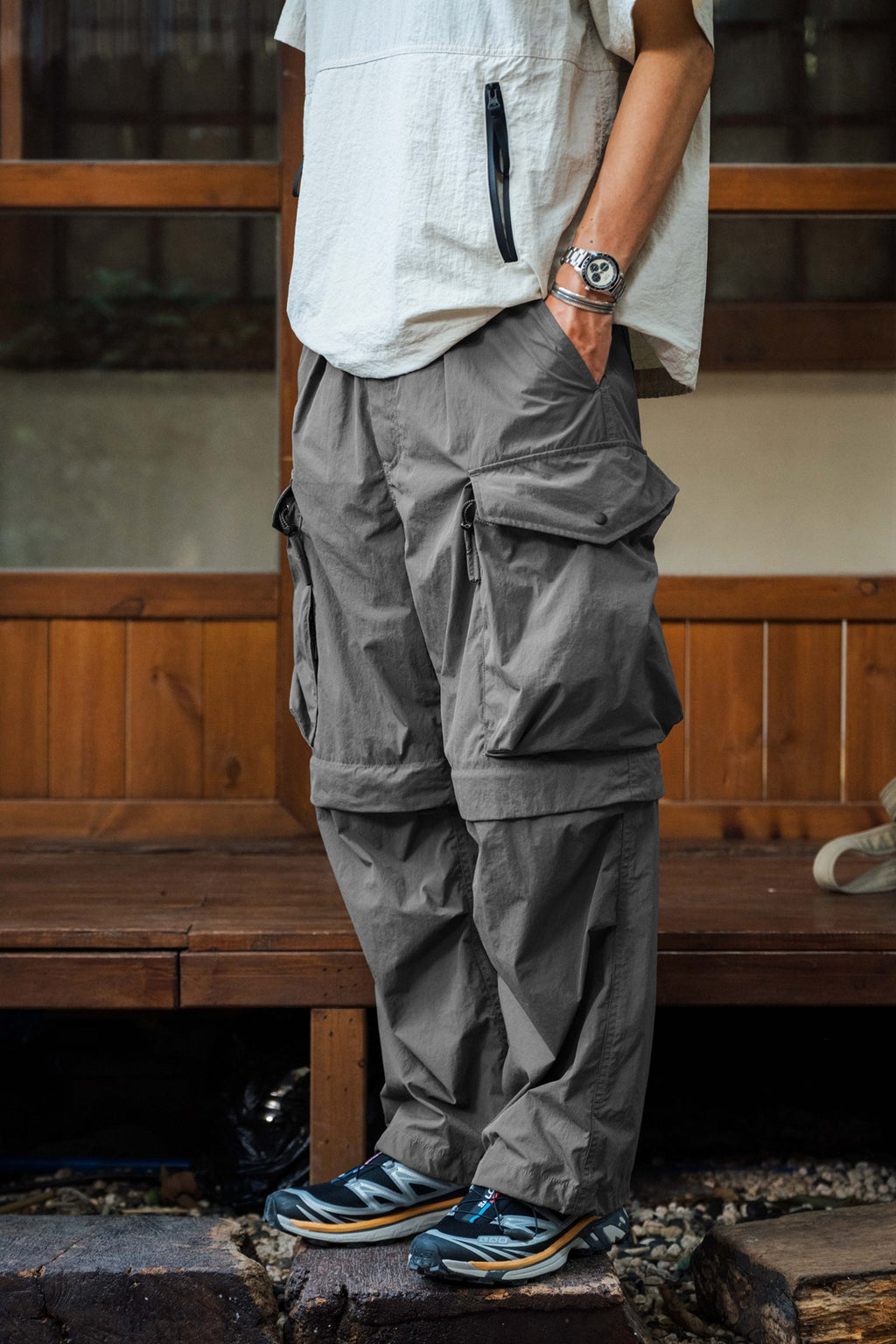 FGSS Removable Tooling Pocket Loose Straight Pants