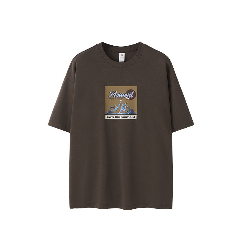 INF 265G Mountain Hot Silver Printed Tee