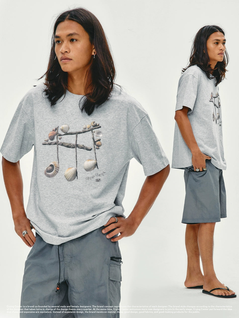 CryingCenter Solona Cool Shell Music Note Tee