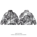 Jungle Tiger & Insect Master Joint National Ink Full Thickened Bread Jacket