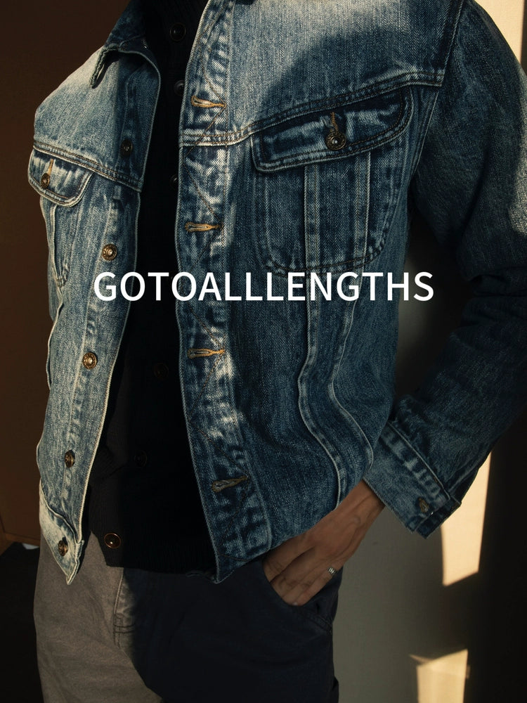 GTAL Removable Lapel Denim Jacket