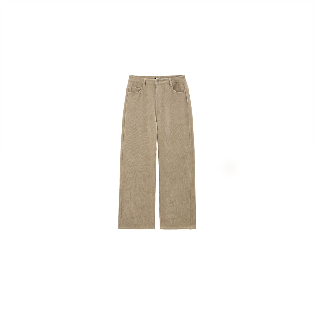 PLUS NO LOGO Corduroy Vertical Loose Straight-leg Pants