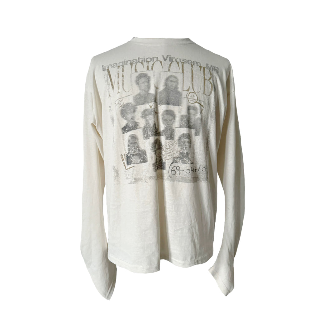 URRRGE Vintage Niche Rock Portrait Print Long Sleeve