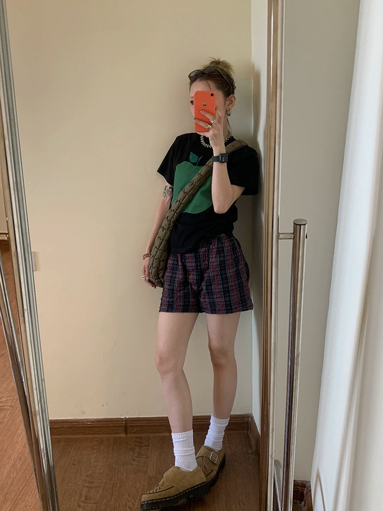 MMBBT Apple Print Crew Neck Tee