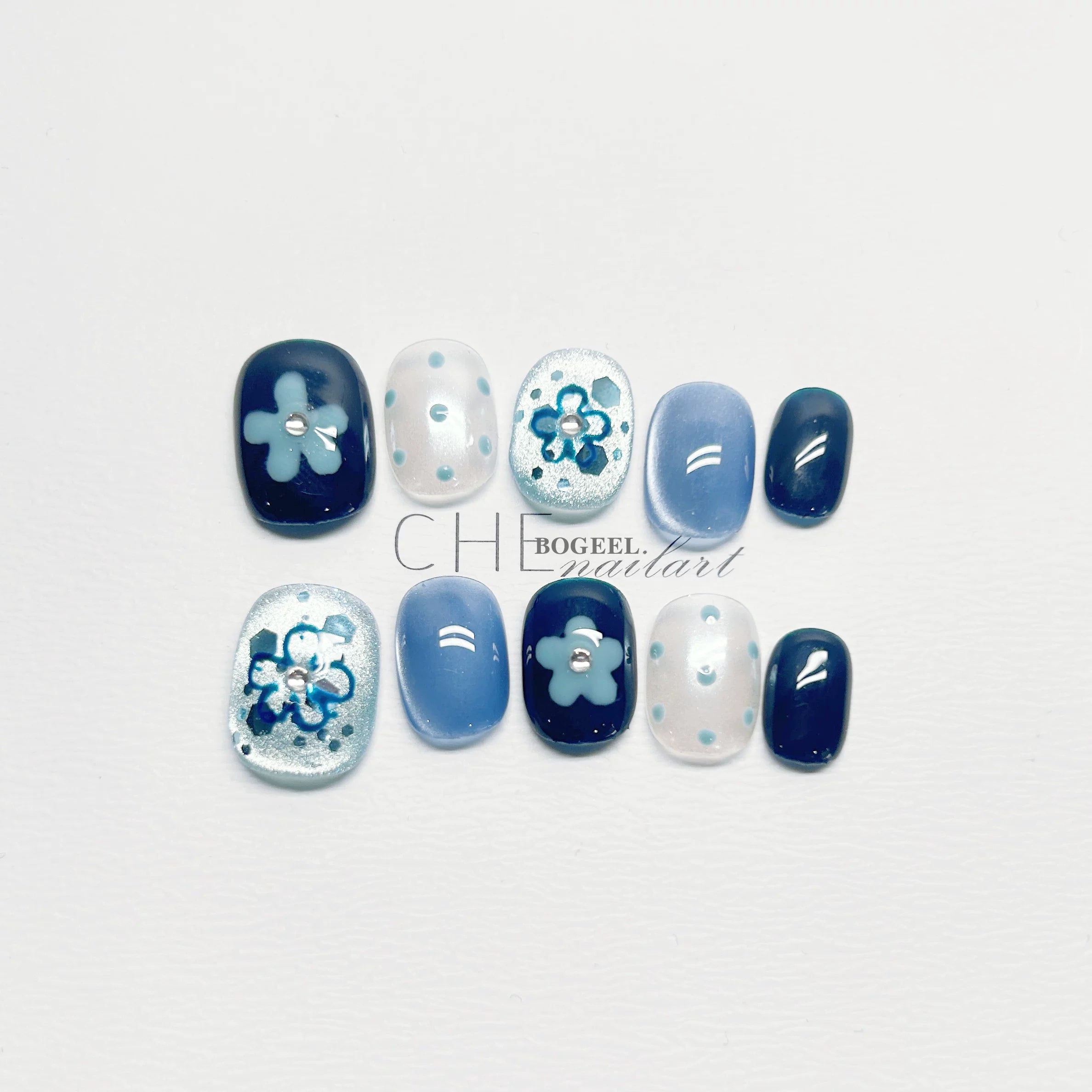 BOGEEL Hand-painted Flowers Show White and Wear Armor