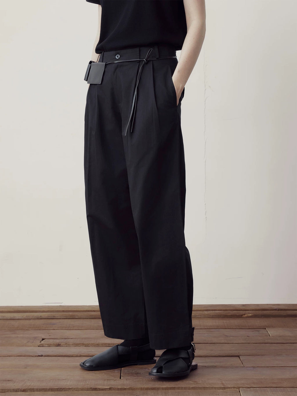 COLN Wide-leg Versatile Casual Pants