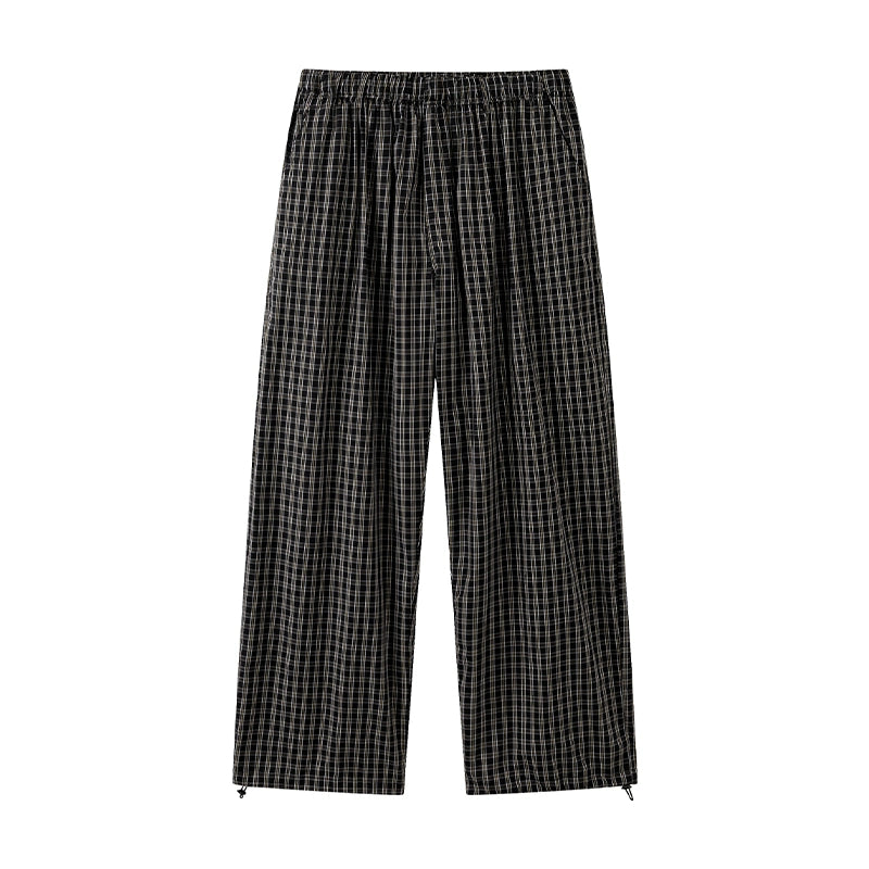 CoosRetro Classic Casual Plaid Casual Pants