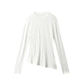 Nariele Slim Skinny Irregular Long Sleeves