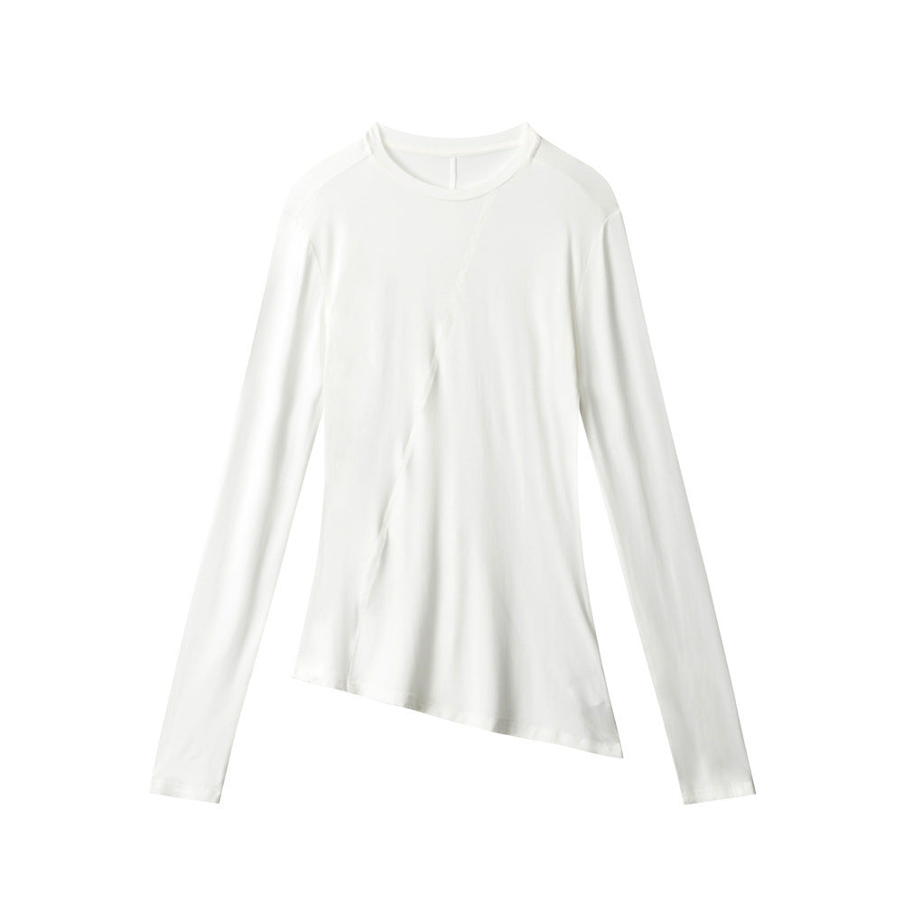 Nariele Slim Skinny Irregular Long Sleeves