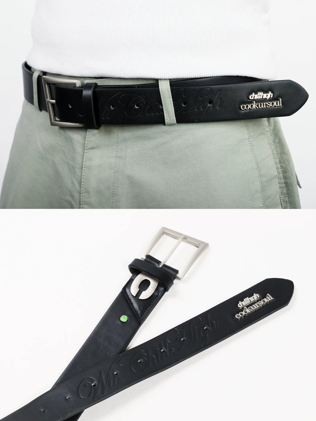 ChillHigh Vintage Embossed Leather Belt