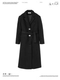 LOUMUTAKU Metal Window Button Woolen Coat Jacket