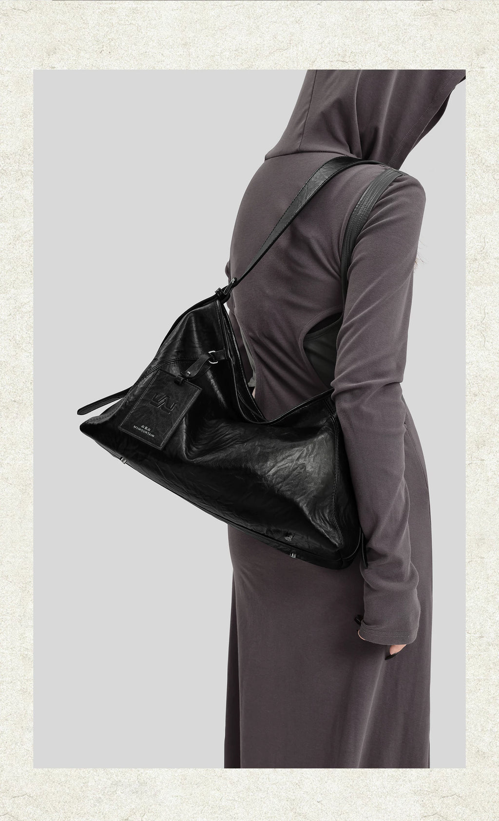 Msmountain Leather Large Capacity Messenger Bag