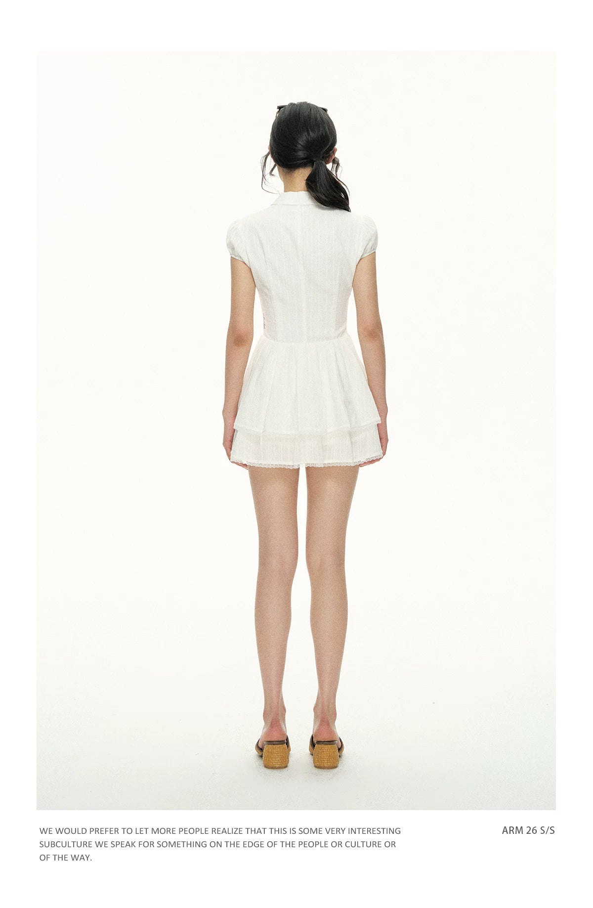 Ariseism Vintage Doll Collar Slim Fit Dress