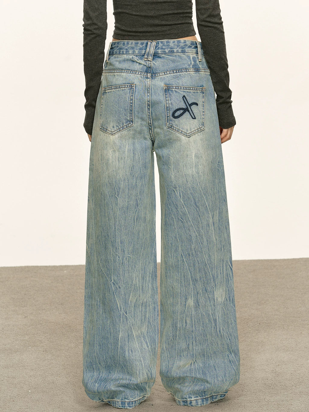 Anna Aneae Design Slanted Placket Multi-button Jeans