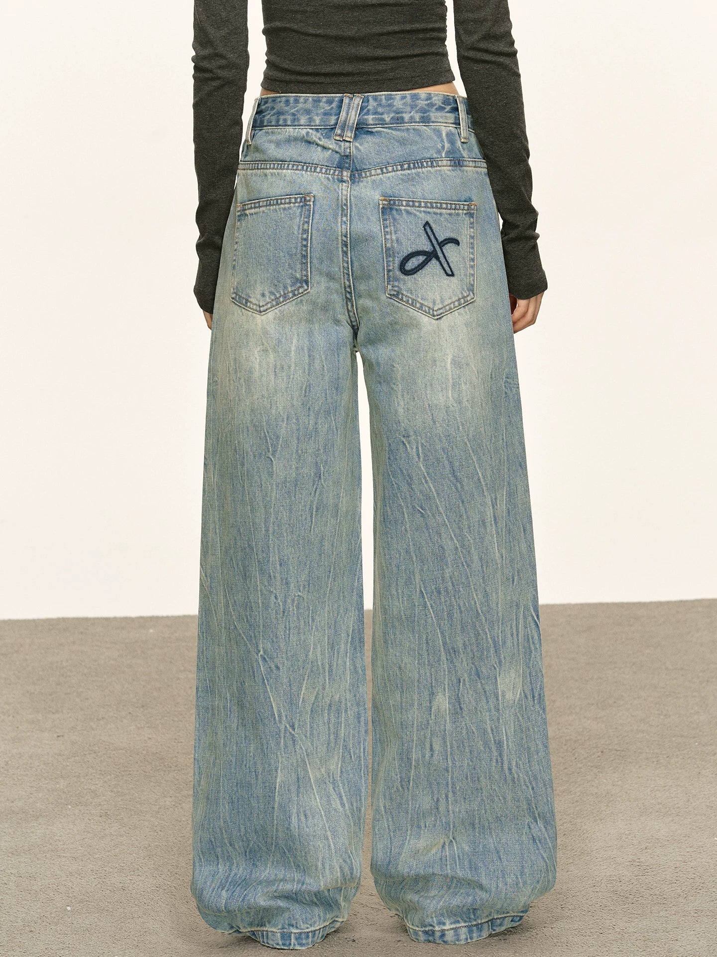 Anna Aneae Design Slanted Placket Multi-button Jeans