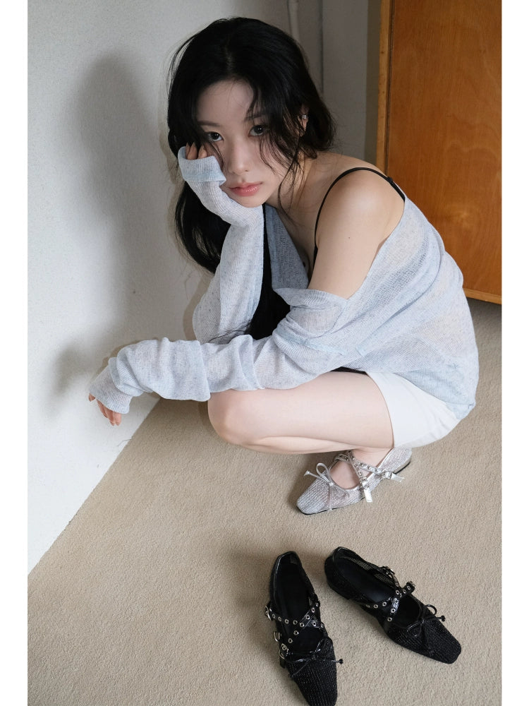 Mooreyu Bow Ballet Flats