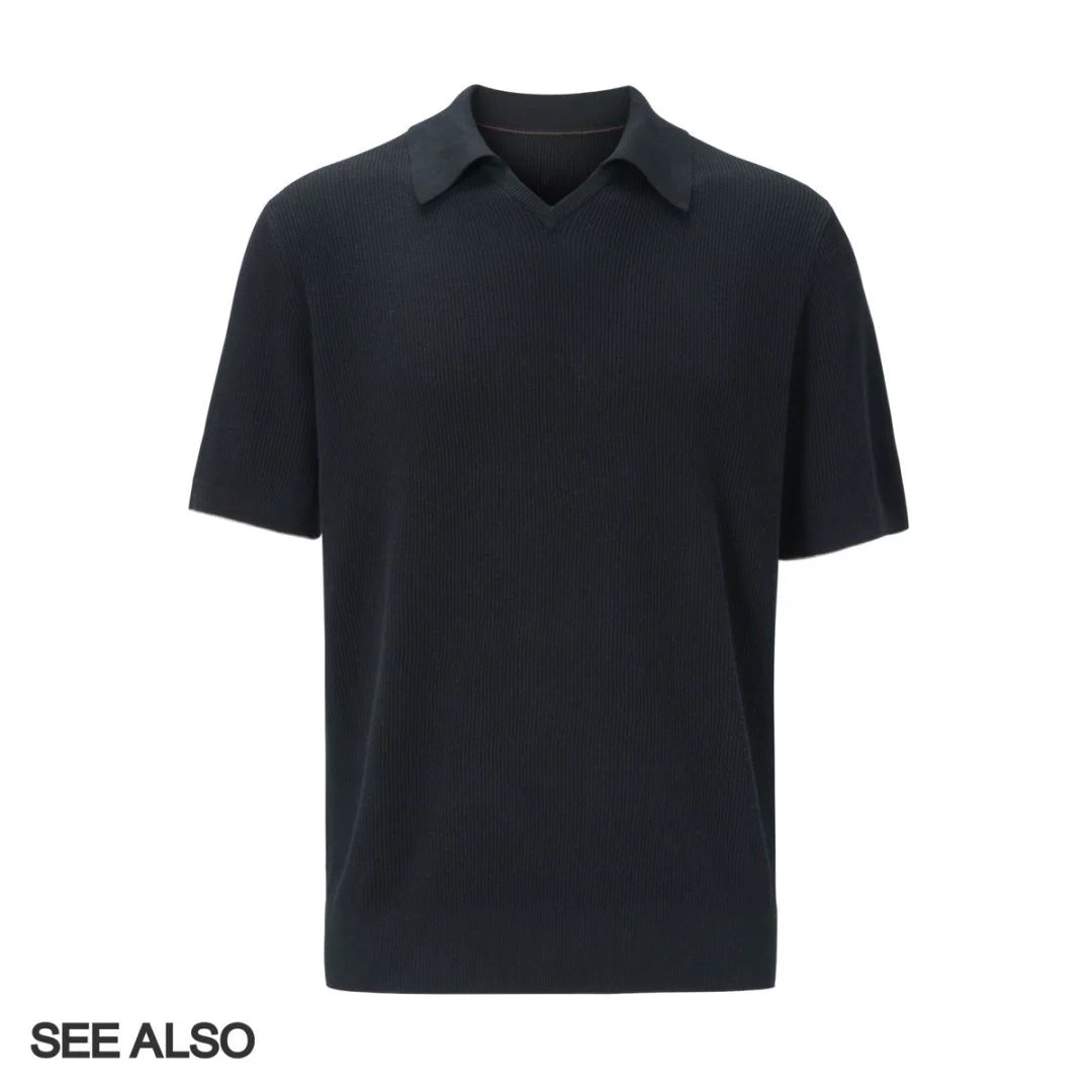 SEE ALSO [Quiet Luxury Upstart] 16S long-staple cotton old money Knitted Polo Shirt