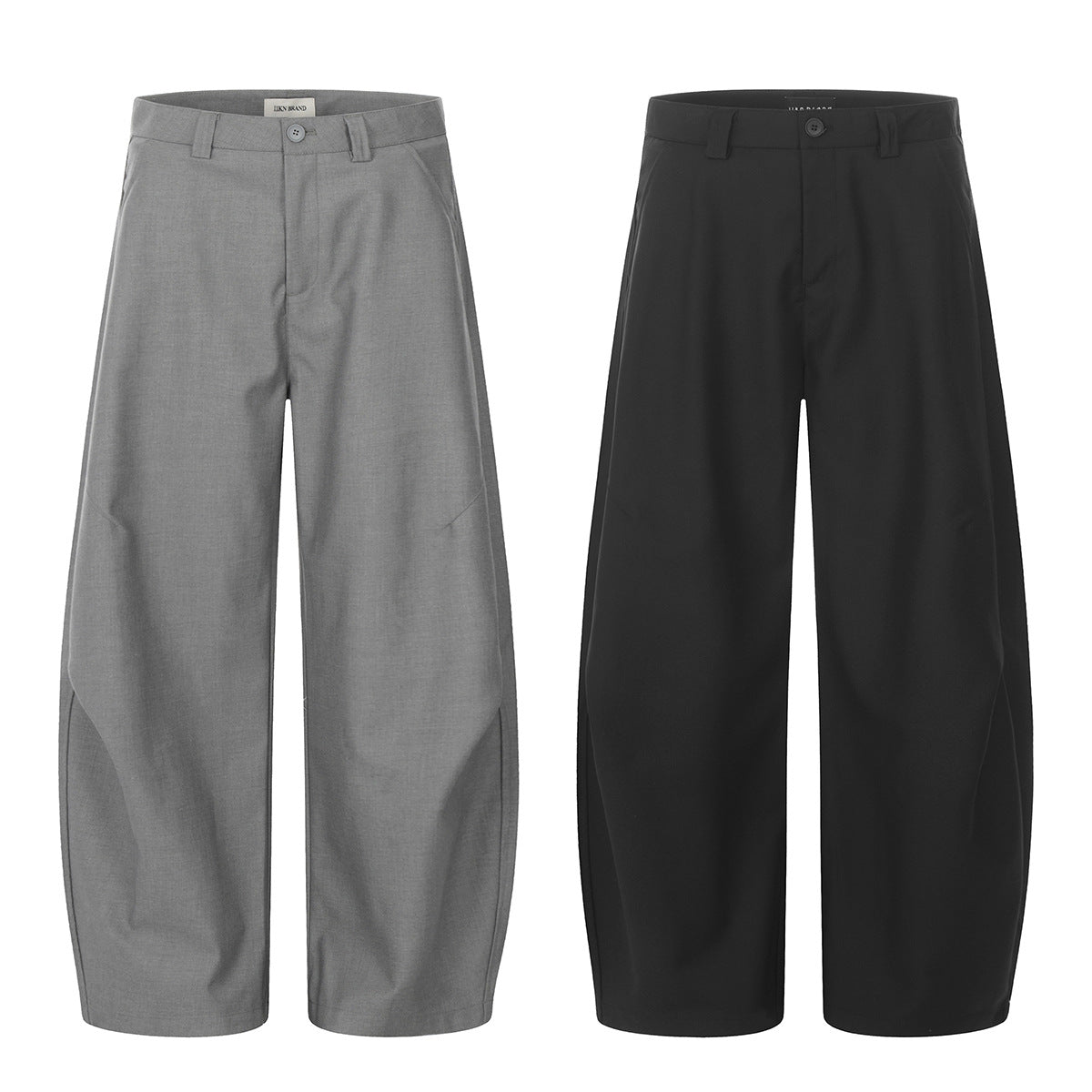 11KN Vintage Pleated Loose Straight Wide Leg Casual Pants