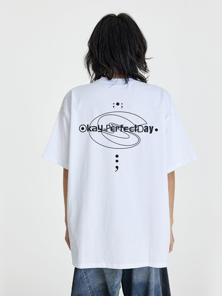 (NMK)  six-channel symbol black Tee