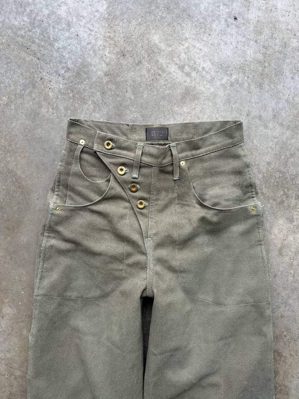 B72 Retro Straight Loose Overalls