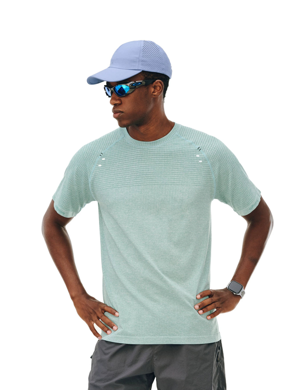 FPA Sports Striped Round Neck Breathable Tee