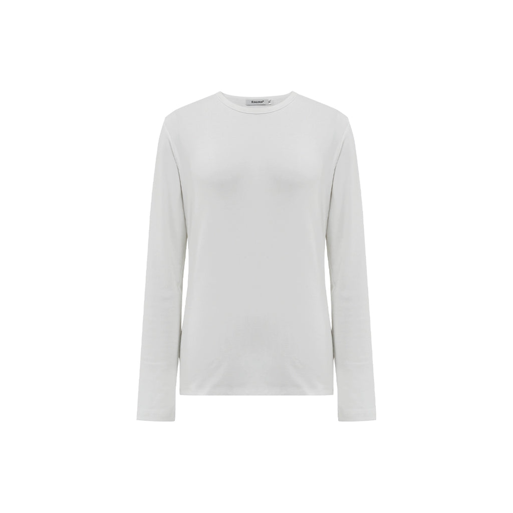 FUNKYFUN Solid Color Basic Long Sleeve