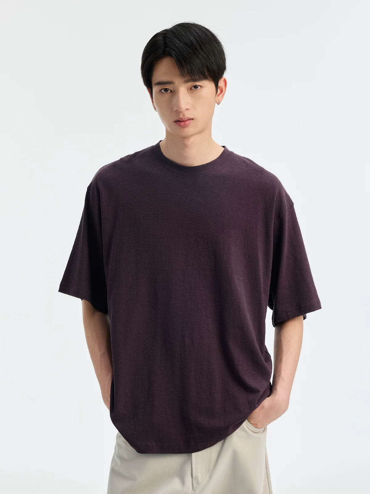 BUTTBILL Vintage Loose Crew Neck Breathable Tee