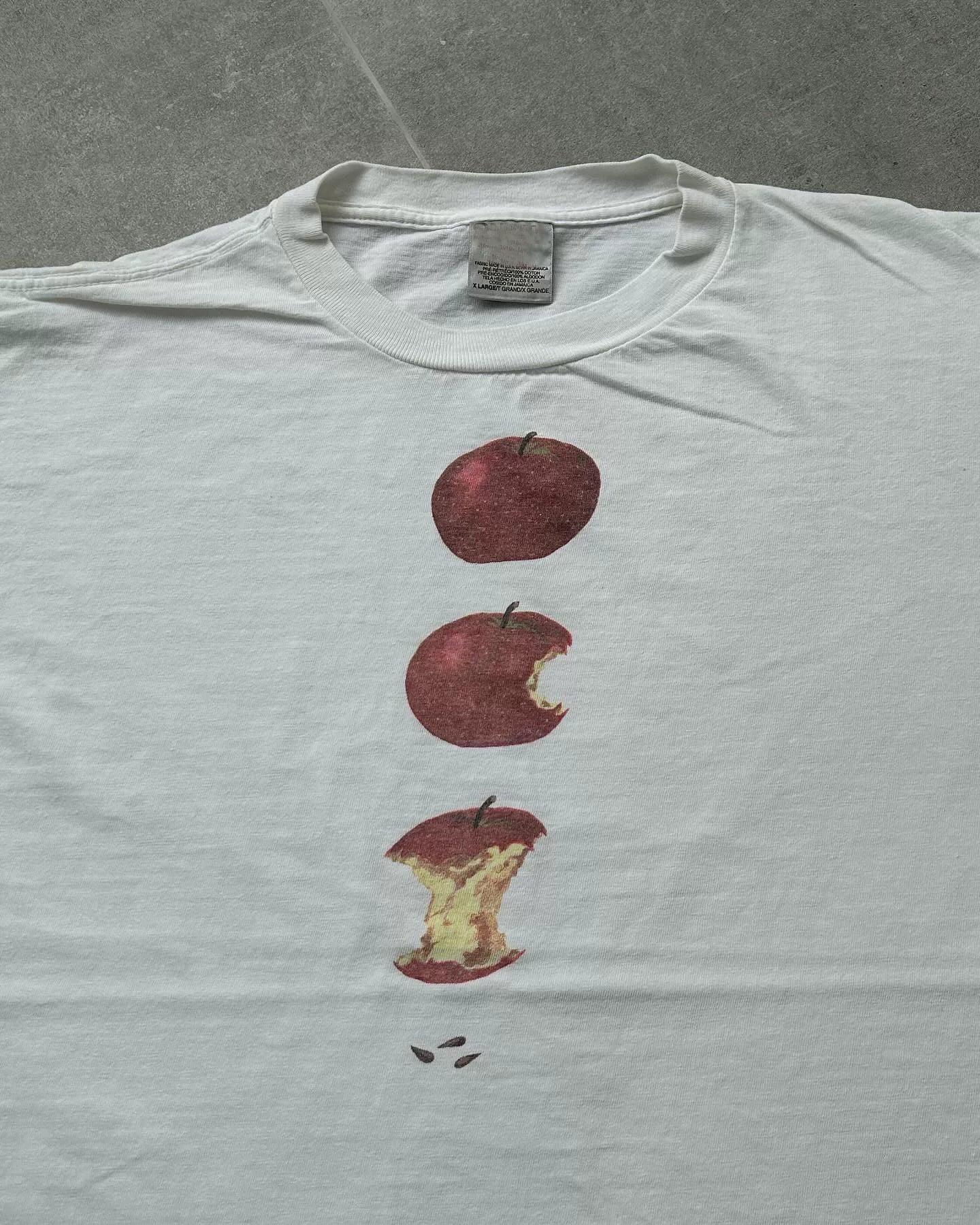 Wang Youbing Apple Printing Loose Casual Tee