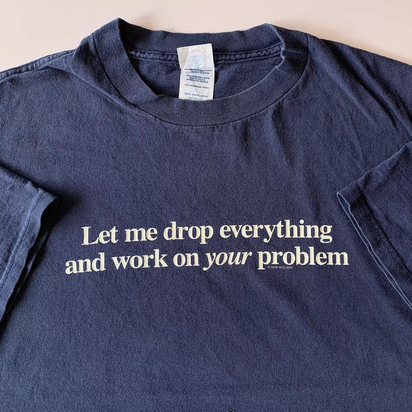 Wang Youbing Fun Slogan Casual Tee